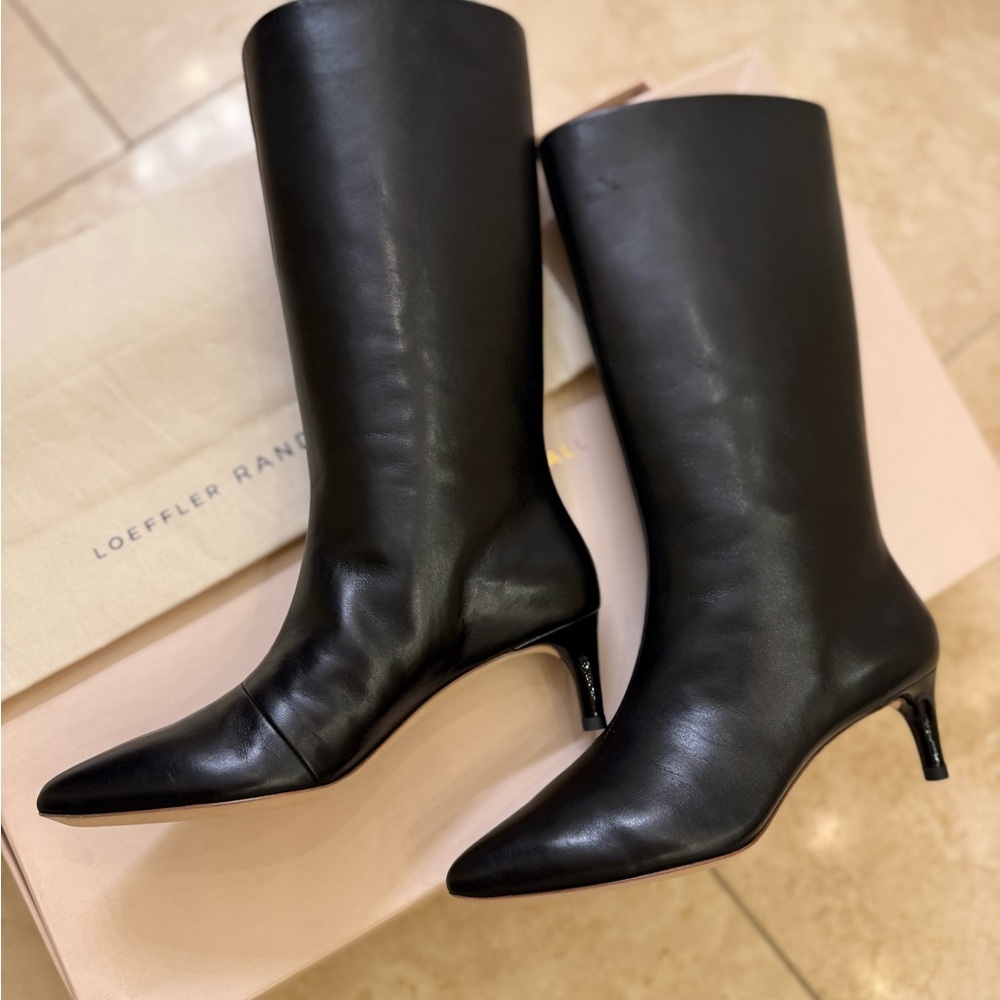 Loeffler Randall Black Heeled Boots
